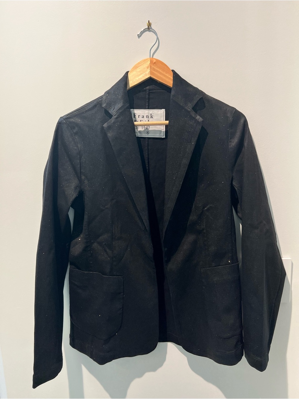Frank & Eileen Dublin Black Sparkle Blazer S